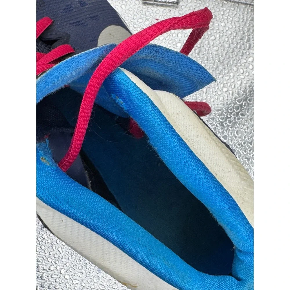 Nike Hyperquickness Navy Blue Pink Basketball Shoes 599515-401 Womens 9